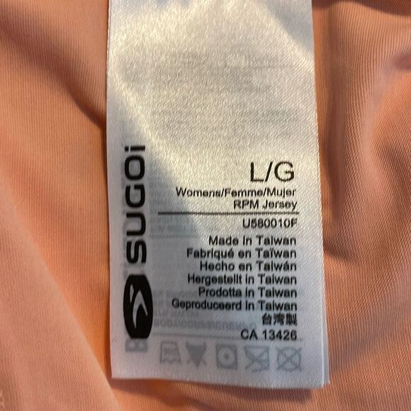 Sugoi Women's RPM Cycling Jersey Peach Fizz Knit L - Picture 8 of 12